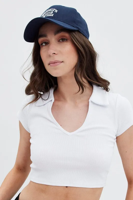 Blue Brooklyn Dad Cap sold by Ally Fashion