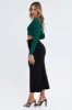 Black Midi Skirt High Waisted A-line Ladder Knit sold by Ally Fashion