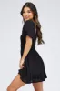 Black Fit And Flare Dress Shirred Bust Mini sold by Ally Fashion