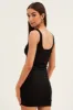 Black Bodycon Dress Sleeveless Button Front sold by Ally Fashion