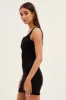 Black Bodycon Dress Sleeveless Button Front sold by Ally Fashion