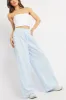 Blue Stripe Wide Leg Pants Elasticated Waist sold by Ally Fashion