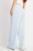 Blue Stripe Wide Leg Pants Elasticated Waist sold by Ally Fashion