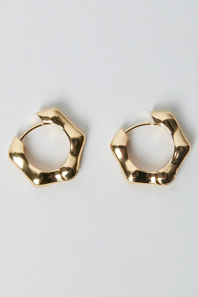 Gold Hoop Earrings sold by Ally Fashion product image thumbnail 2