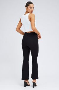 Black Flare Leg Pants High Rise sold by Ally Fashion