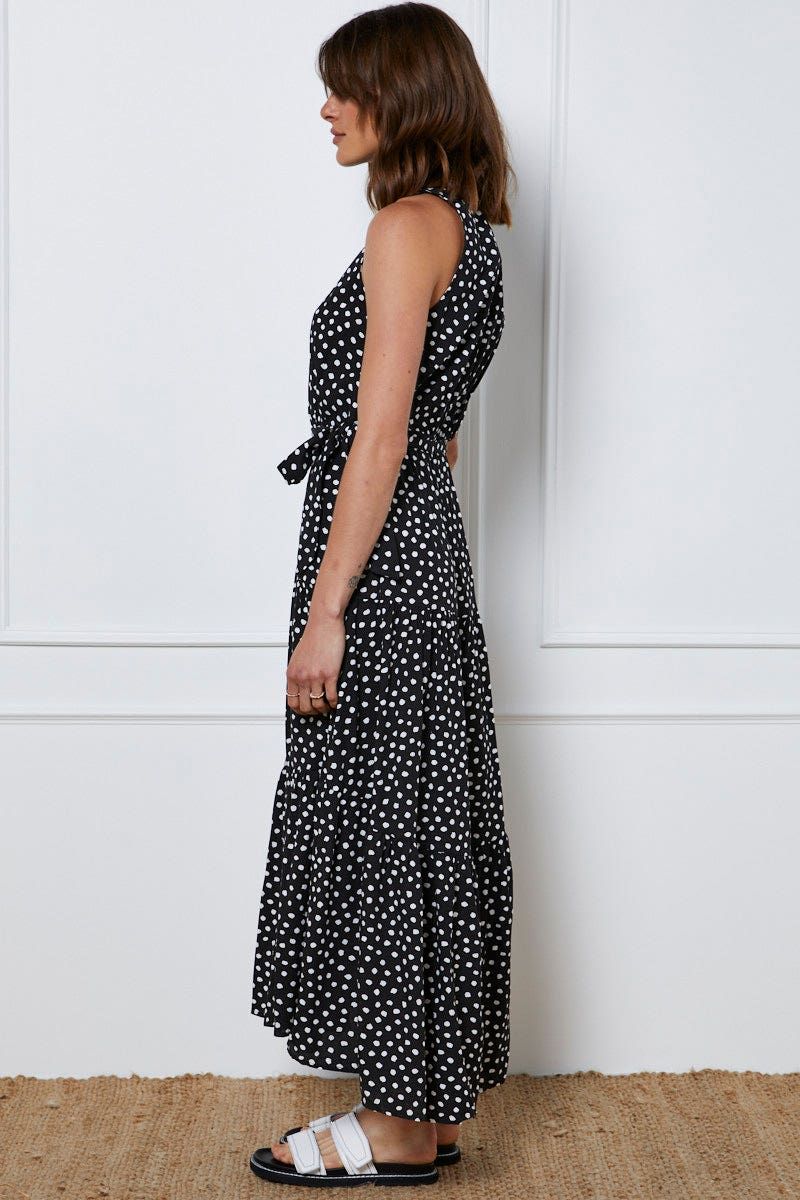 Geo Print Maxi Dress Sleeveless sold by Ally Fashion product image thumbnail 4