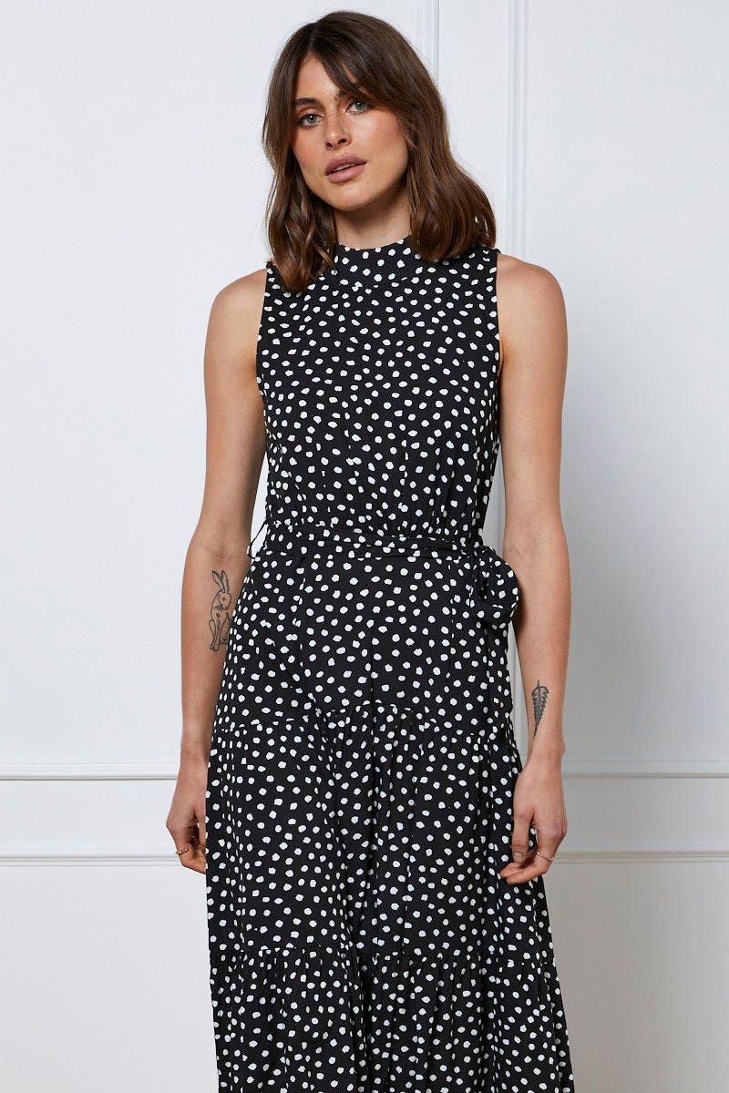 Geo Print Maxi Dress Sleeveless sold by Ally Fashion product image thumbnail 2