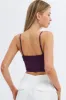 Purple Crop Singlet Top Seamless sold by Ally Fashion