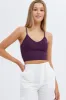 Purple Crop Singlet Top Seamless sold by Ally Fashion