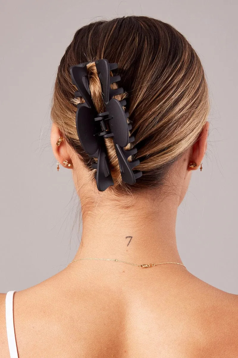 Black Large Claw Clip sold by Ally Fashion product image thumbnail 2