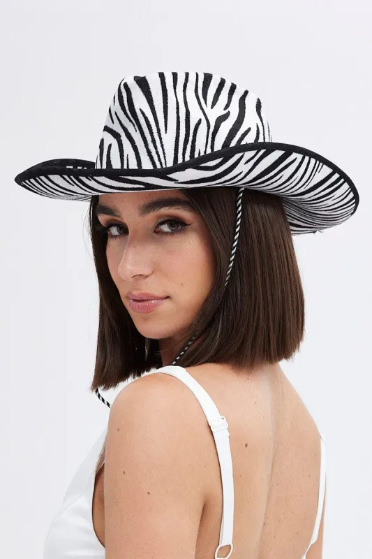 Multi Animal Print Festival Cowboy Hat sold by Ally Fashion