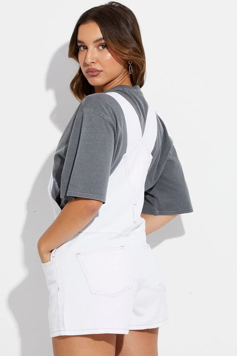 White Denim Overall sold by Ally Fashion product image thumbnail 5