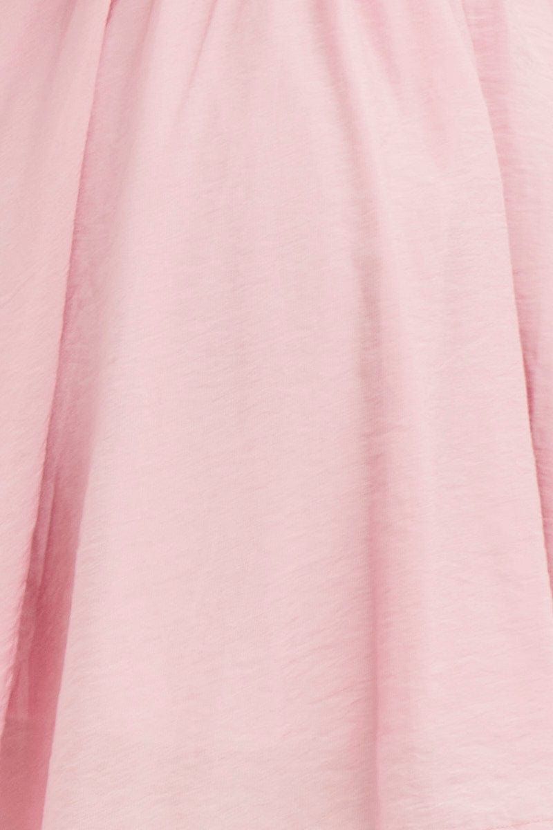 Pink Mini Dress Fit & Flare Off Shoulder sold by Ally Fashion product image thumbnail 6