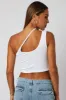 White Crop Top Singlet Seamless sold by Ally Fashion