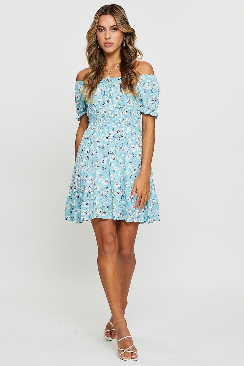 Print Mini Dress Short Sleeve sold by Ally Fashion product image thumbnail 2