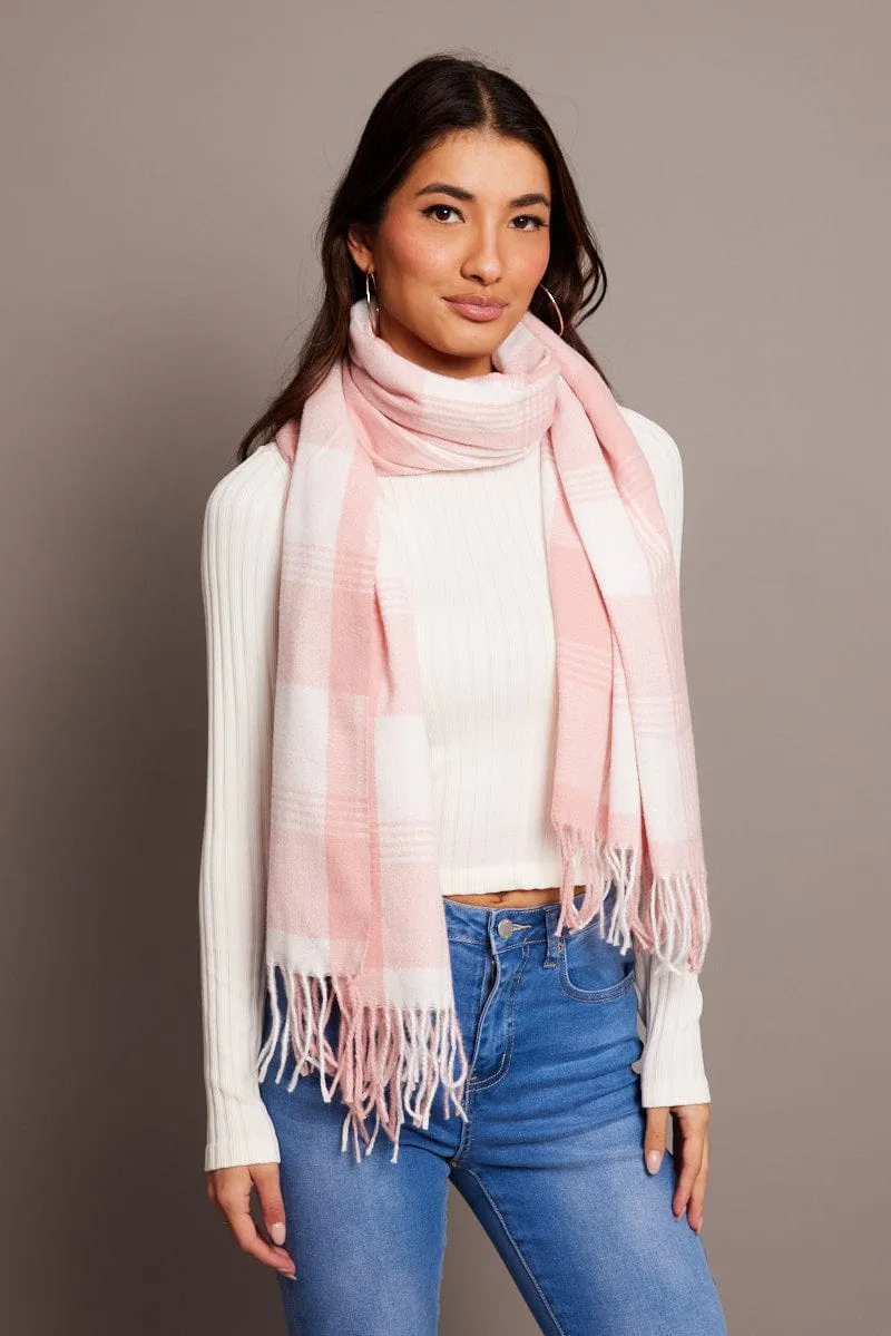 Pink Tassel Scarf sold by Ally Fashion product image thumbnail 2