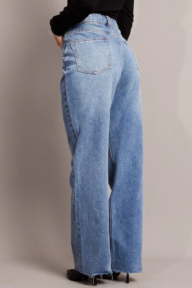 Denim Straight Jean Mid Rise sold by Ally Fashion product image thumbnail 5