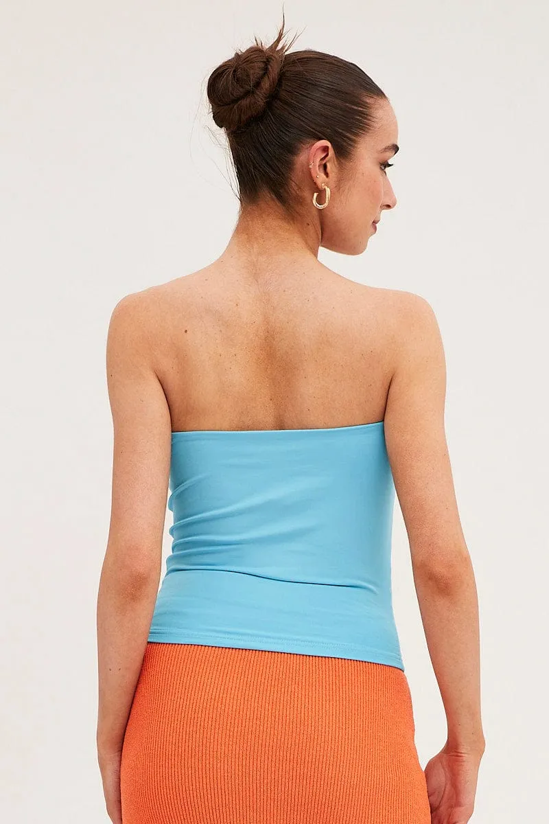 Blue Bandeau Top sold by Ally Fashion product image thumbnail 5