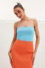 Blue Bandeau Top sold by Ally Fashion