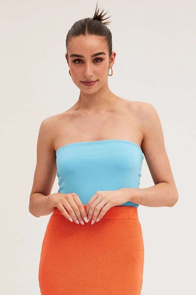 Blue Bandeau Top sold by Ally Fashion product image thumbnail 4