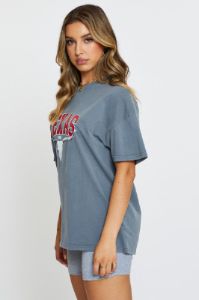 Grey Graphic T Shirt Short Sleeve sold by Ally Fashion