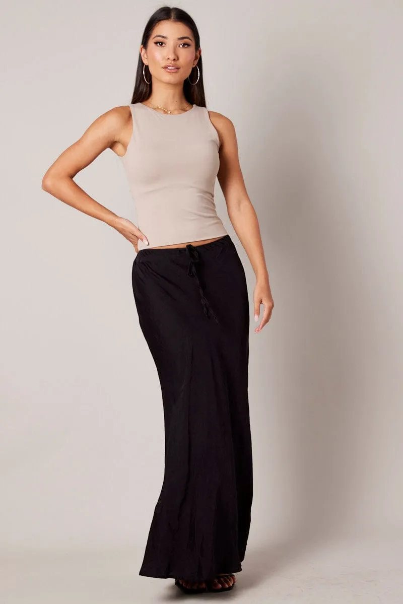 Beige Supersoft Tank Sleeveless sold by Ally Fashion product image thumbnail 2