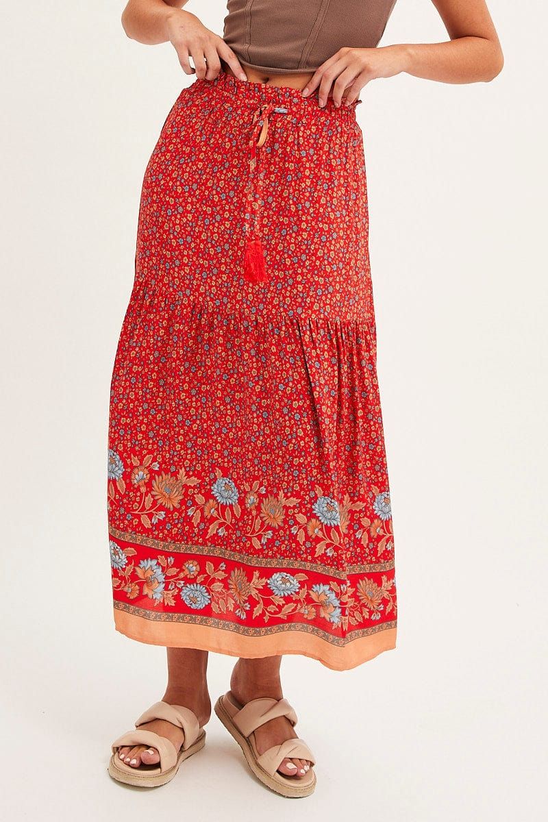 Yellow Boho Maxi Skirt sold by Ally Fashion product image thumbnail 2