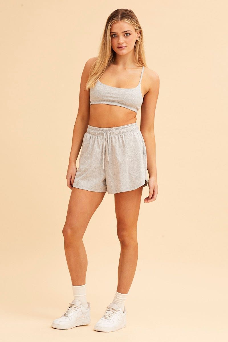 Grey Lila Cami Crop Top sold by Ally Fashion product image thumbnail 2