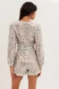 Silver Playsuit Long Sleeve V Neck Party Sequin sold by Ally Fashion