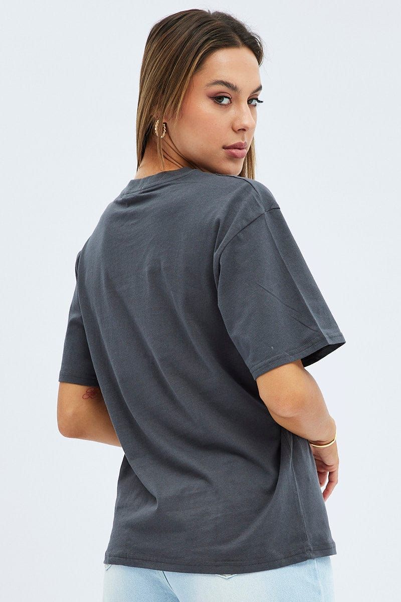 Grey Charcoal Short Sleeve Motorcycle Graphic Tee sold by Ally Fashion product image thumbnail 5