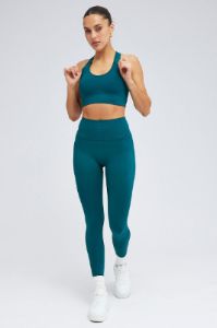 Green Seamless Tank Top And Legging sold by Ally Fashion