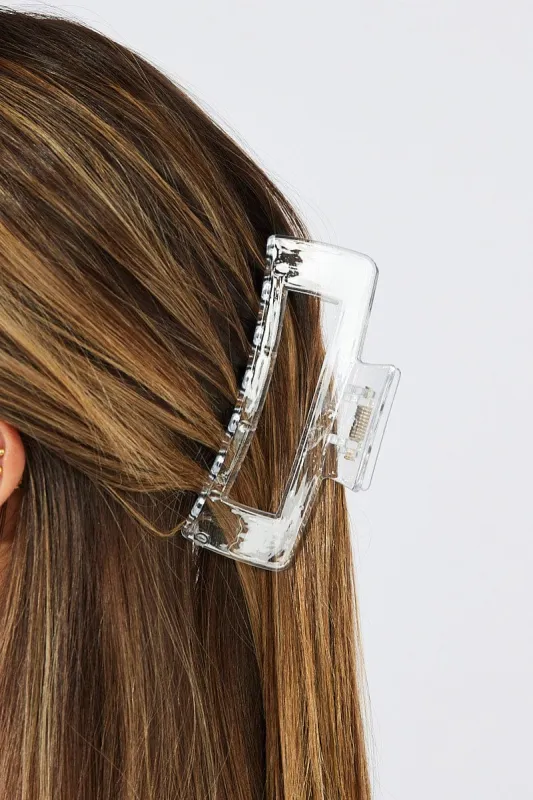 Metallic Rectangle Claw Clip sold by Ally Fashion
