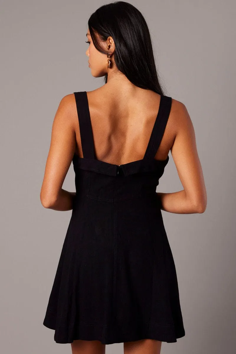 Black Fit And Flare Dress Mini sold by Ally Fashion product image thumbnail 5