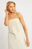 Beige Scarf Top sold by Ally Fashion