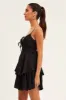 Black Fit And Flare Playsuit Sleeveless V-Neck sold by Ally Fashion
