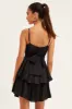 Black Fit And Flare Playsuit Sleeveless V-Neck sold by Ally Fashion