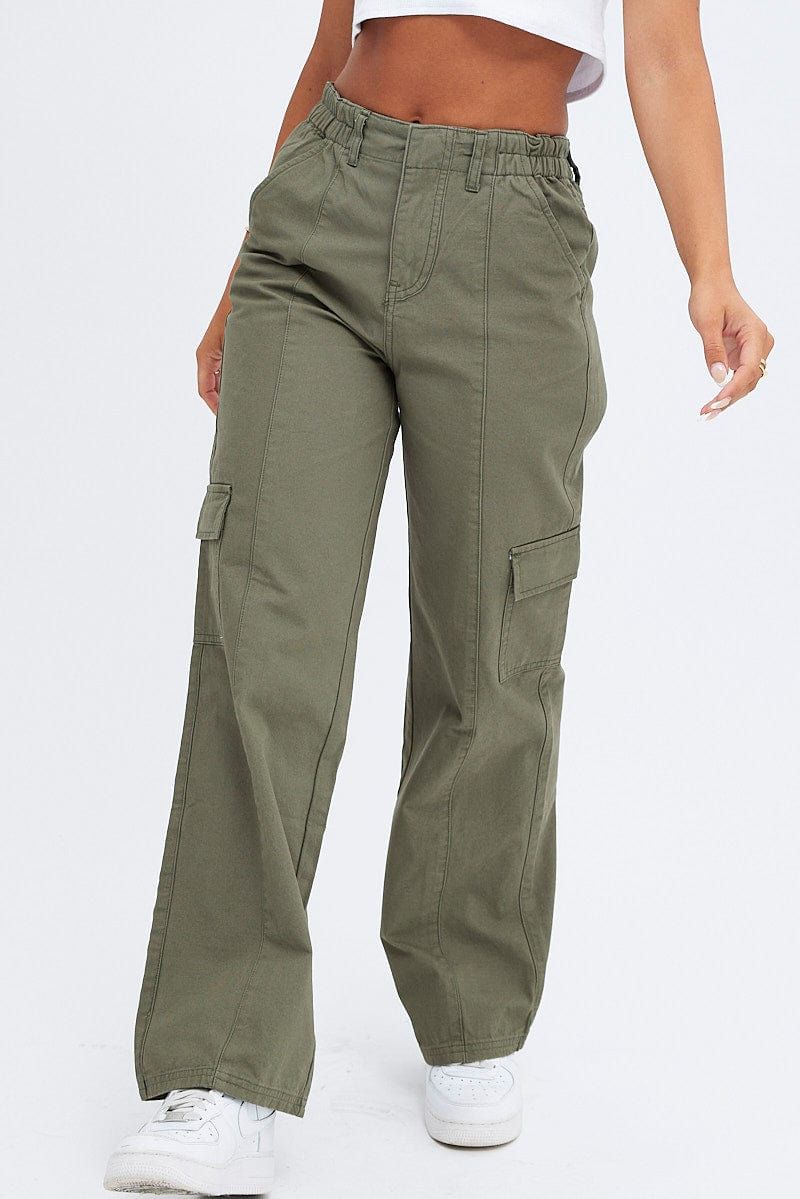 Green Cargo Pants Mid Rise sold by Ally Fashion product image thumbnail 2