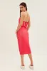 Pink Midi Dress Bandeau Plisse sold by Ally Fashion