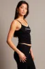 Black Graphic Singlet Rib sold by Ally Fashion