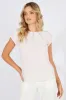 Pink Top Cap Sleeve Pleat Detail Workwear sold by Ally Fashion