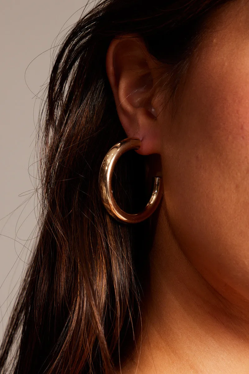 Gold 3 Pack Hoop Earrings sold by Ally Fashion product image thumbnail 2