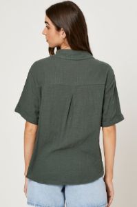 Nude Short Sleeve Line Shirt sold by Ally Fashion
