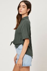 Nude Short Sleeve Line Shirt sold by Ally Fashion