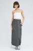 Grey Parachute Skirt Maxi sold by Ally Fashion