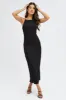 Black Maxi Dress Sleeveless Bodycon sold by Ally Fashion