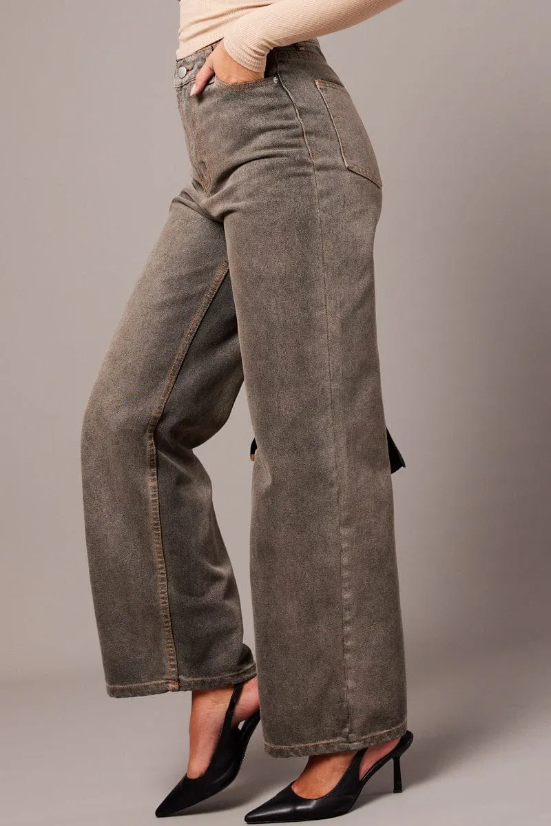 Denim Wide Leg Jean Mid Rise sold by Ally Fashion product image thumbnail 2