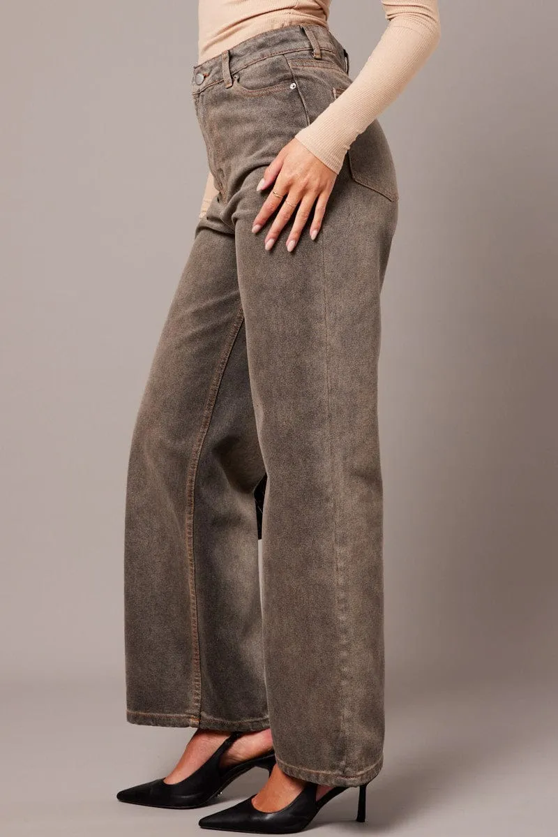 Denim Wide Leg Jean Mid Rise sold by Ally Fashion product image thumbnail 4