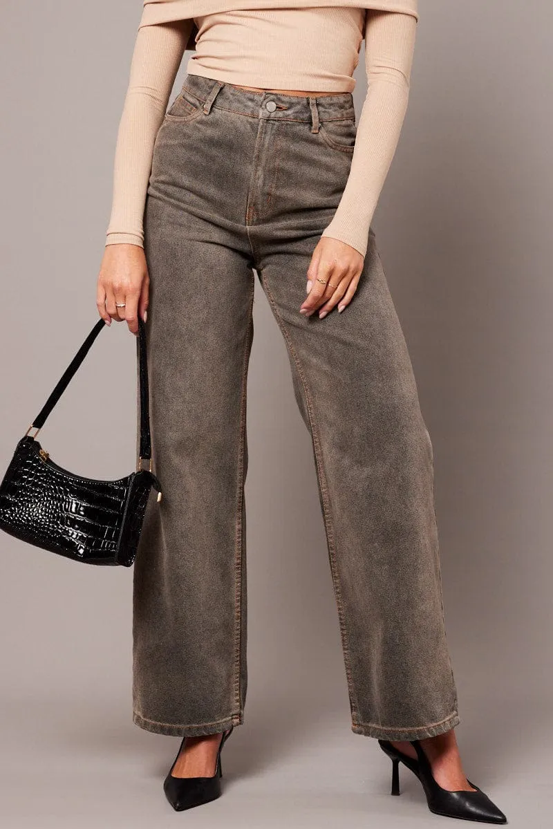 Denim Wide Leg Jean Mid Rise sold by Ally Fashion