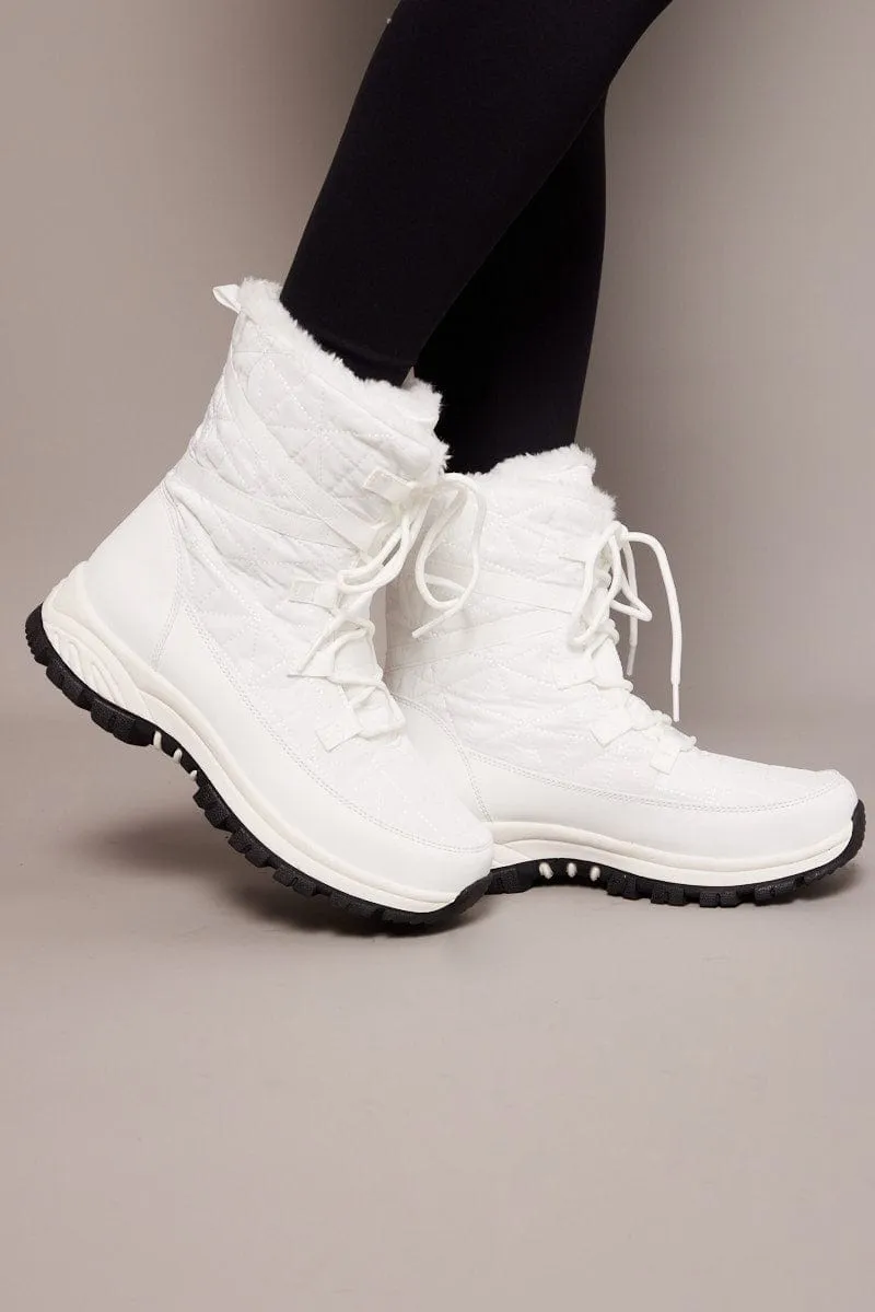 White Snow Boots sold by Ally Fashion product image thumbnail 2