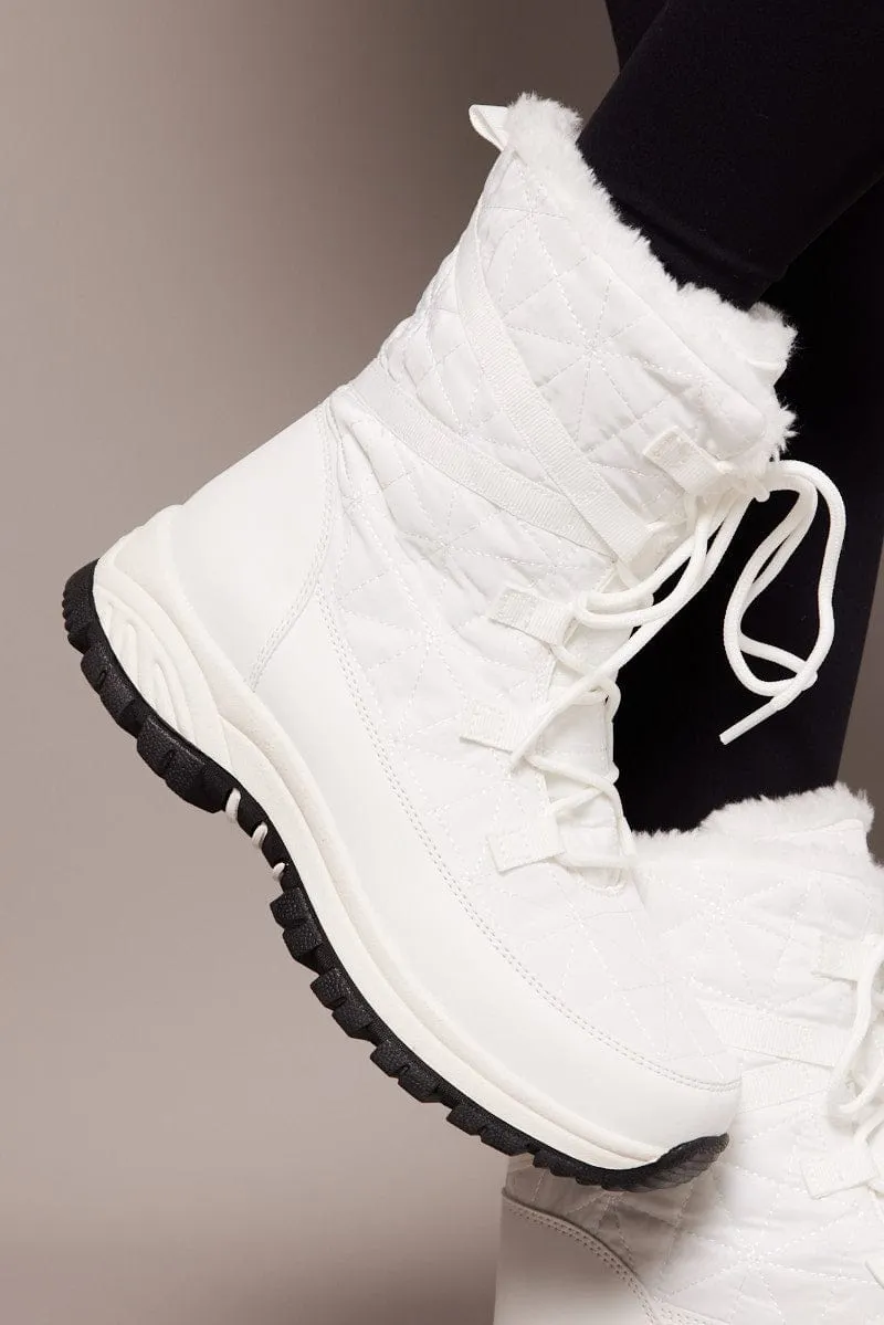 White Snow Boots sold by Ally Fashion product image thumbnail 3